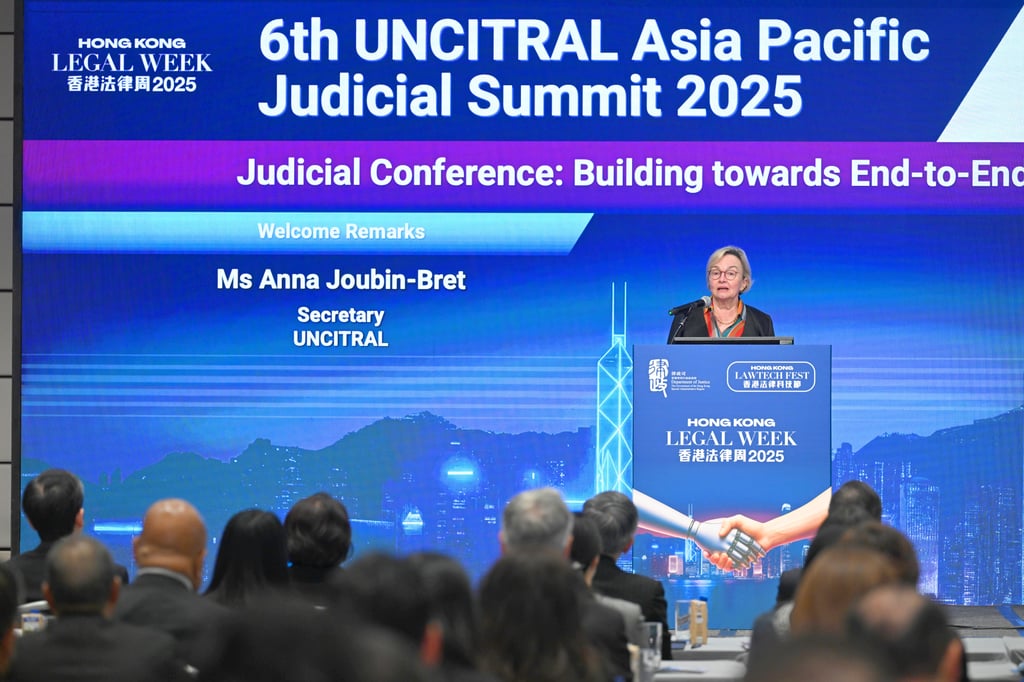 Ms Anna Joubin-Bret, Secretary of the United Nations Commission on International Trade Law, at the 6th UNCITRAL Asia Pacific Judicial Summit 2025 – Judicial Conference. Ms Anna Joubin-Bret, Secretary of the United Nations Commission on International Trade Law, at the 6th UNCITRAL Asia Pacific Judicial Summit 2025 – Judicial Conference.