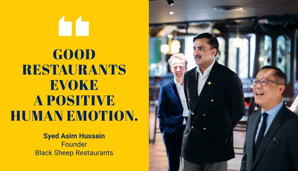Kevin Huang, chief operating officer, SCMP and Syed Asim Hussain, founder, Black Sheep Restaurants