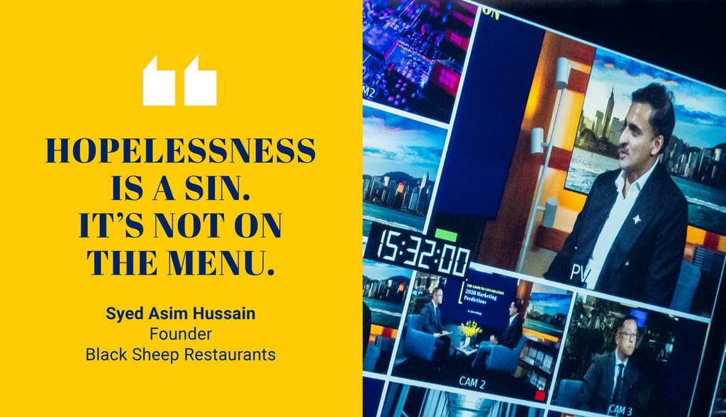 Kevin Huang, chief operating officer, SCMP and Syed Asim Hussain, founder, Black Sheep Restaurants