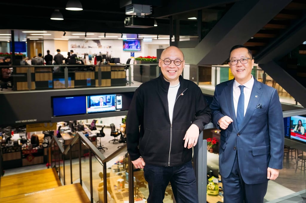 Kevin Huang, SCMP, and Cheuk Shum, HSBC Hong Kong.
