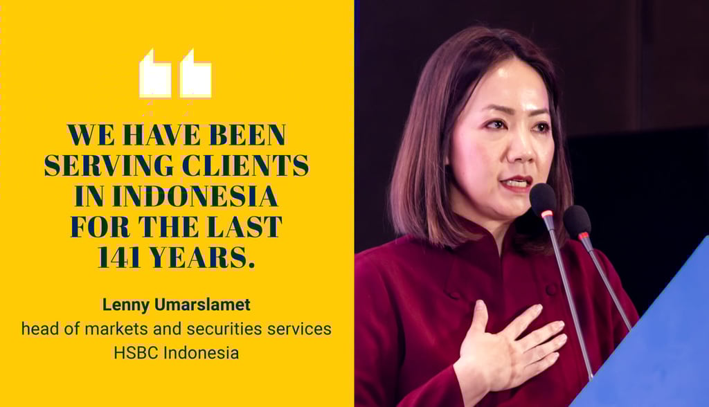 Lenny Umarslamet, head of markets & securities services, HSBC Indonesia.