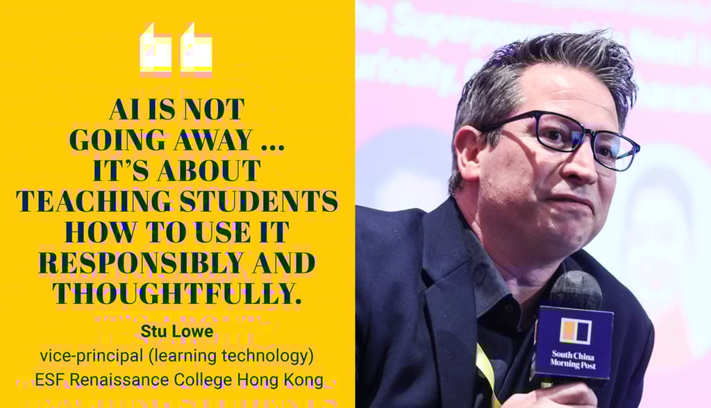 Stu Lowe, vice-principal (learning technology), ESF Renaissance College Hong Kong