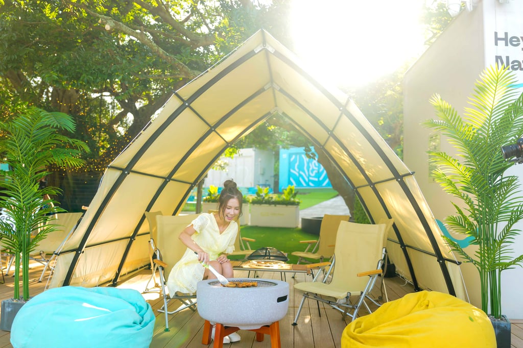 Enjoy barbecues and camping in stylish tents as part of the new offerings at GO PARK Aqua in Sai Sha. Enjoy barbecues and camping in stylish tents as part of the new offerings at GO PARK Aqua in Sai Sha.