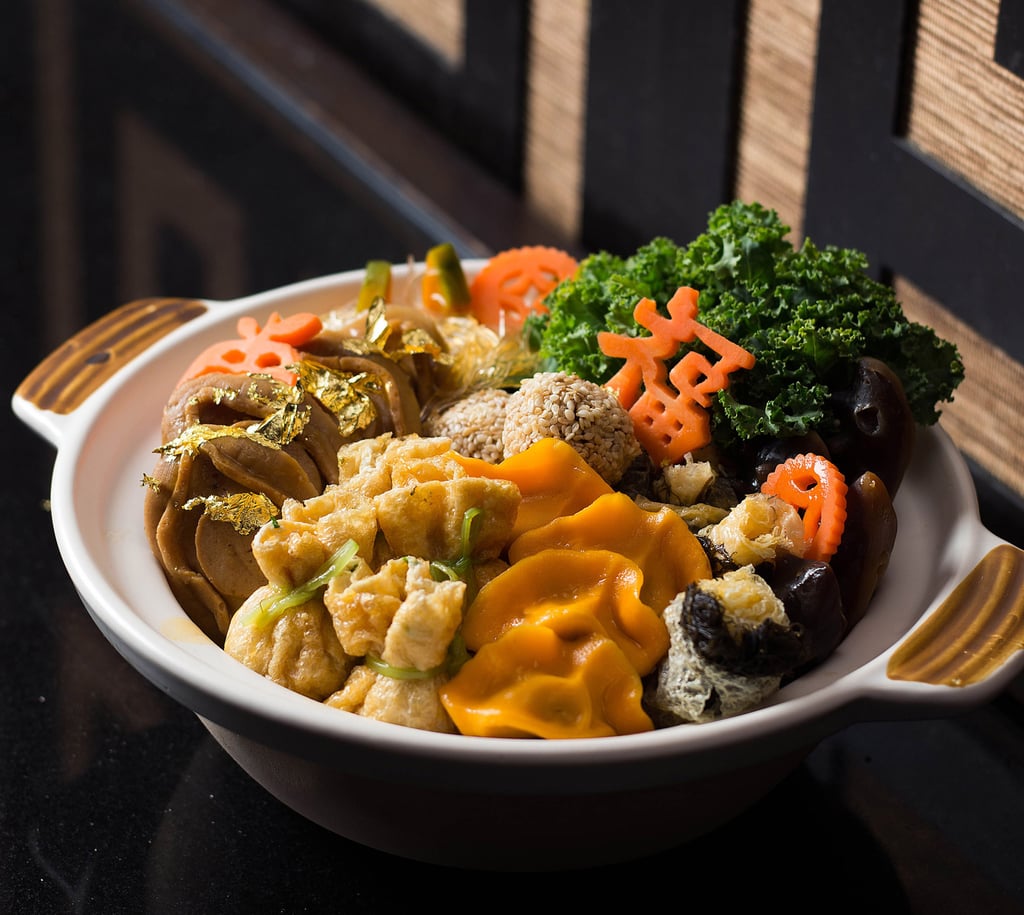 Golden vegetarian poon choi. Photo: Dong Lai Shun