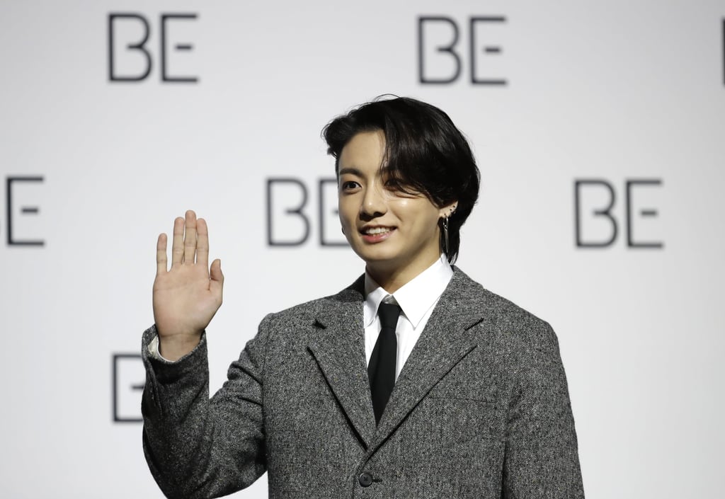 Jungkook, a member of South Korean K-pop band BTS, during a press conference for the group’s album Be in November 2020. Photo: AP