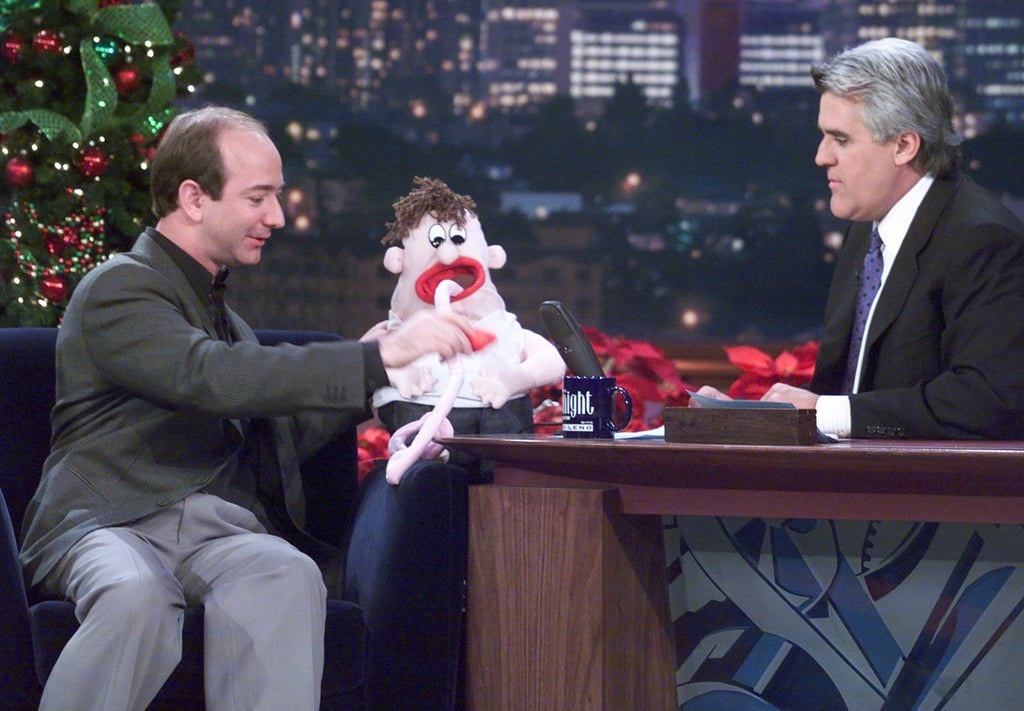 Bezos during his appearance on The Tonight Show with Jay Leno on December 29, 1999. Photo: Reuters Bezos during his appearance on The Tonight Show with Jay Leno on December 29, 1999. Photo: Reuters