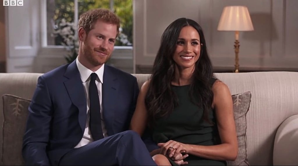 Prince Harry and Meghan Markle in their first interview after announcing their engagement. Photo: @sussexroyal_hm/Instagram