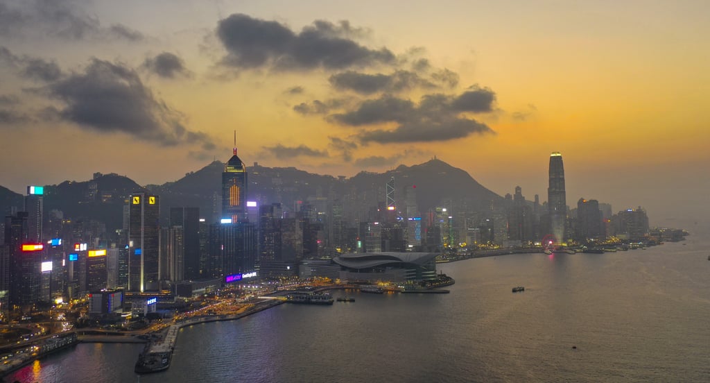 A sunset view of Hong Kong Island. Photo: Martin Chan