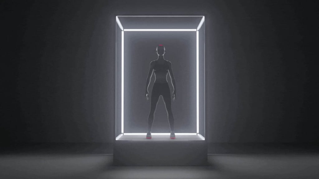 Unspun’s futuristic scan-to-fit technology. Photo: Unspun Unspun’s futuristic scan-to-fit technology. Photo: Unspun