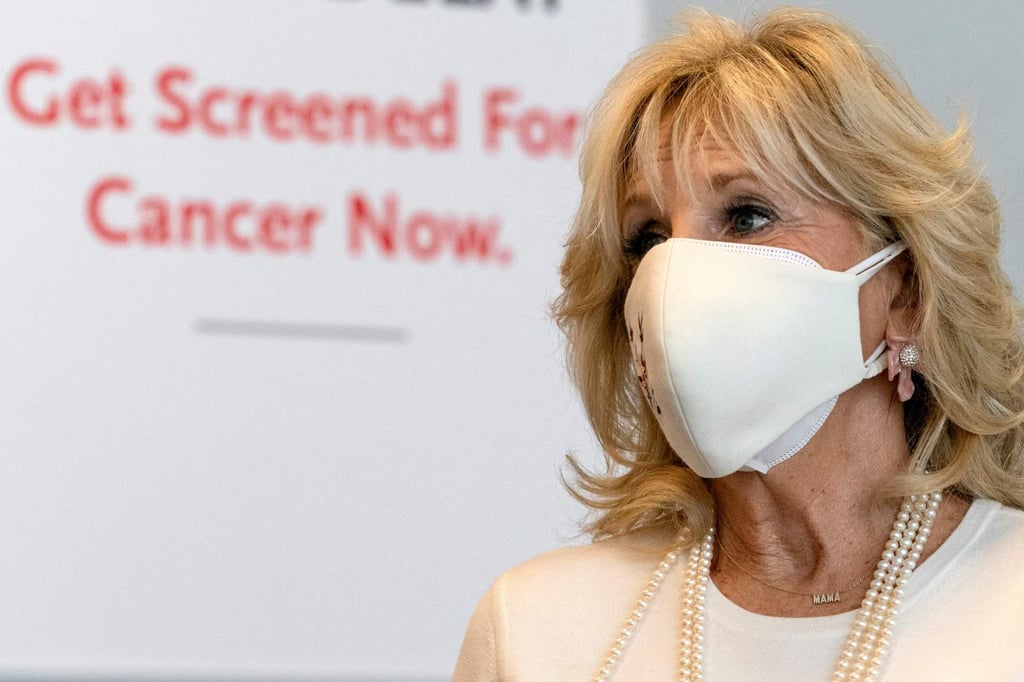 First lady Jill Biden is championing cancer research during her time in the White House after losing son Beau to the disease. Photo: AFP