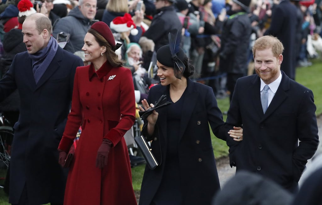 Back to happier times – the royal princes and their wives at an event in 2018, before Meghan and Harry announced their plans to split from the royal family. Photo: AP Back to happier times – the royal princes and their wives at an event in 2018, before Meghan and Harry announced their plans to split from the royal family. Photo: AP