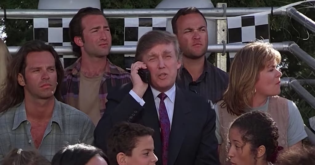 Donald Trump played a brash oil tycoon in The Little Rascals. Photo: @firewalkwjaime/Twitter Donald Trump played a brash oil tycoon in The Little Rascals. Photo: @firewalkwjaime/Twitter