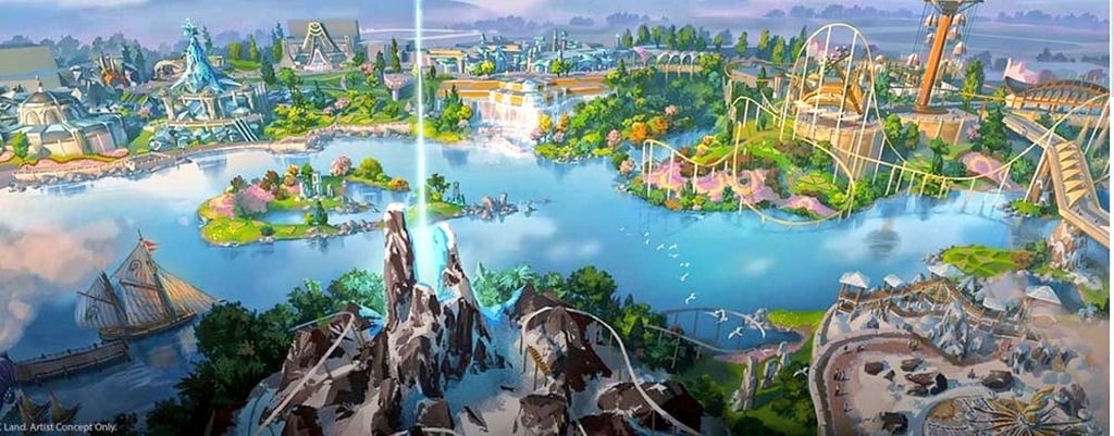 Artist’s impression of Lido City. Photo: @Wes_Andrews/Twitter