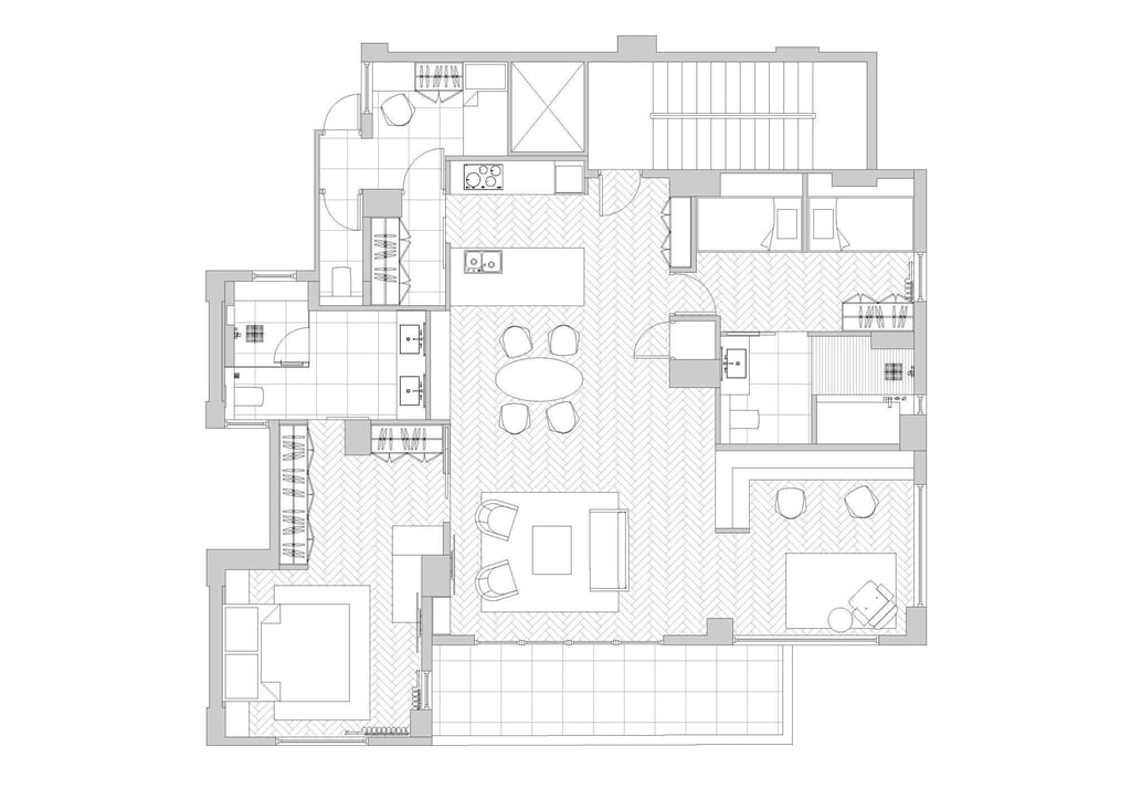 The Mid-Levels flat designed by Lim + Lu. The Mid-Levels flat designed by Lim + Lu.