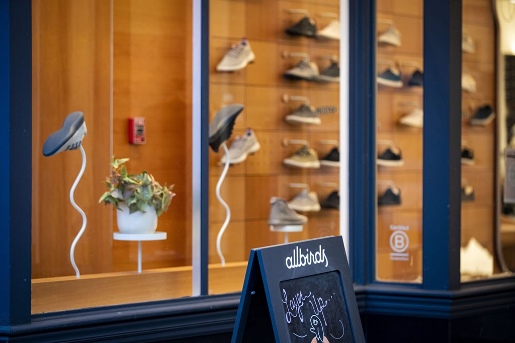 An Allbirds store in the Georgetown neighbourhood of Washington, US. Photo: Bloomberg An Allbirds store in the Georgetown neighbourhood of Washington, US. Photo: Bloomberg