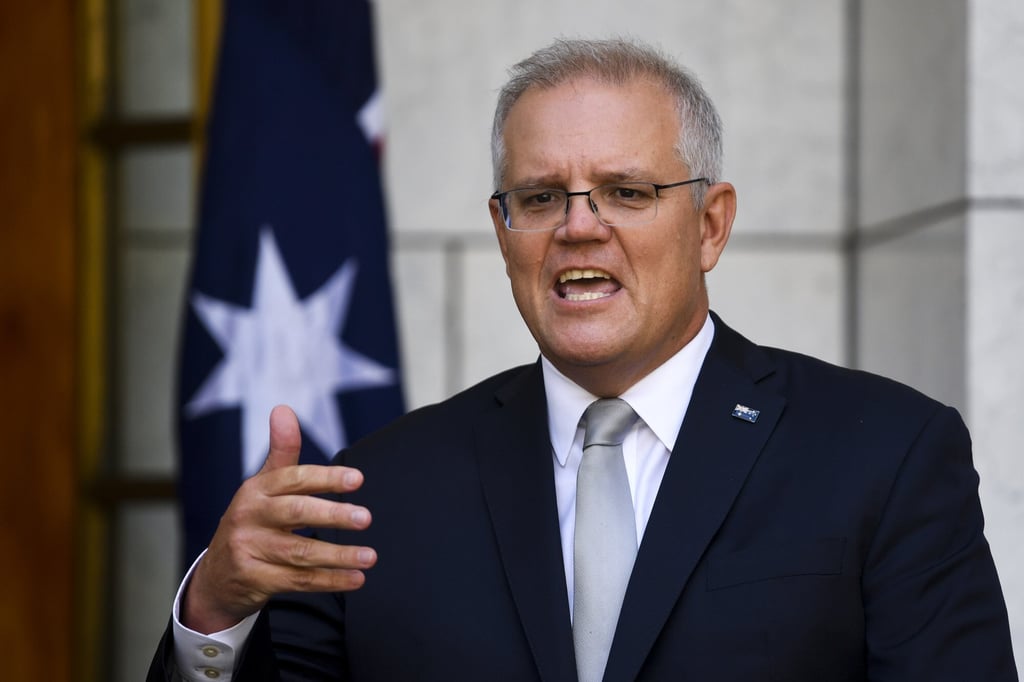 Australian Prime Minister Scott Morrison speaks to the media during a press conference at Parliament House in Canberra on February 23. Morrison slammed Facebook’s “actions to unfriend Australia” after the social media giant disabled a raft of pages in the country. Photo: AAP Australian Prime Minister Scott Morrison speaks to the media during a press conference at Parliament House in Canberra on February 23. Morrison slammed Facebook’s “actions to unfriend Australia” after the social media giant disabled a raft of pages in the country. Photo: AAP