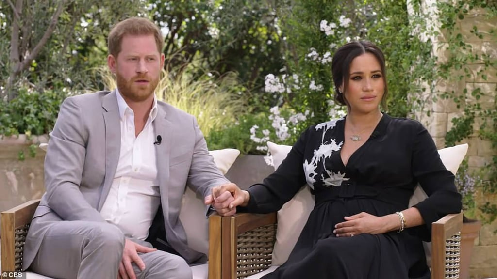 Prince Harry, with his wife Meghan Markle, reveals his ‘biggest fear was history repeating itself’ in a new teaser for their sit-down interview with Oprah Winfrey. Photo: CBS Prince Harry, with his wife Meghan Markle, reveals his ‘biggest fear was history repeating itself’ in a new teaser for their sit-down interview with Oprah Winfrey. Photo: CBS