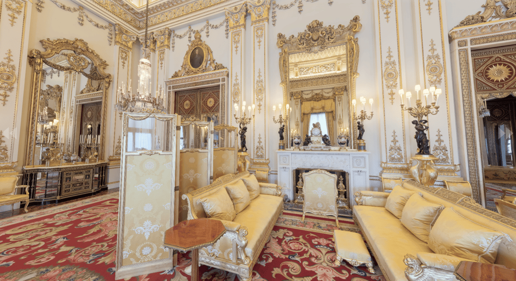 The White Drawing Room at Buckingham Palace. Photo: The Royal Family