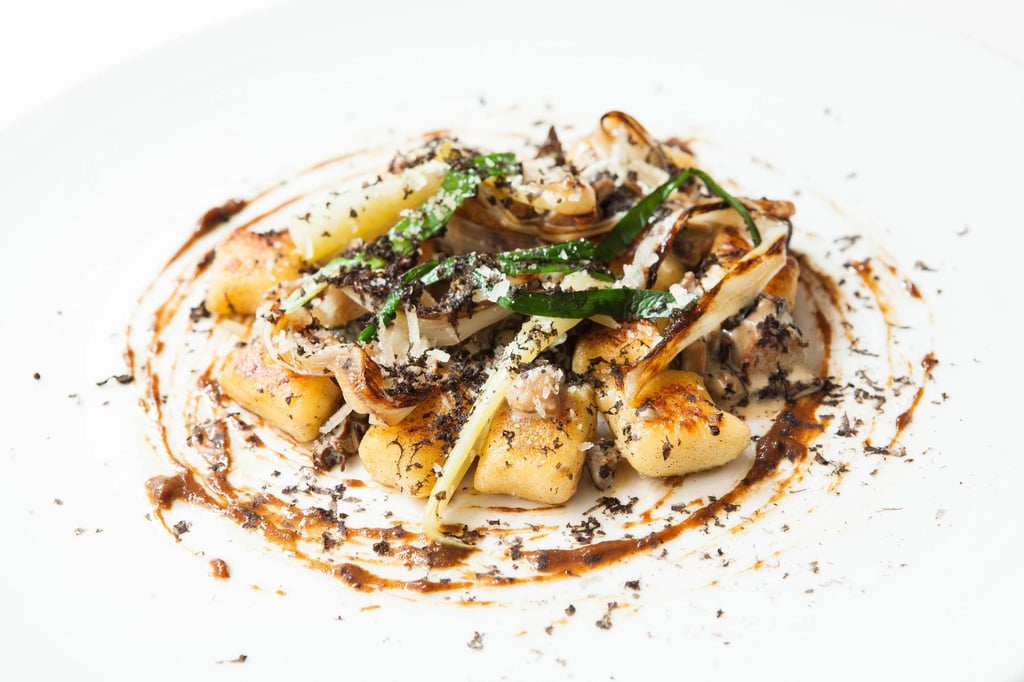 Arcane’s sautéed potato gnocchi with truffle pine nut cream, Parmesan, spinach and chanterelle mushrooms. Photo: Arcane