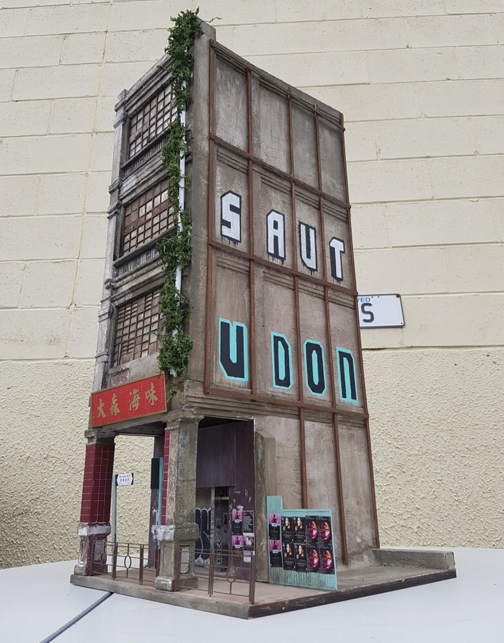 Smith based this model on a tong lau building in Sheung Wan. Photo: Joshua Smith Smith based this model on a tong lau building in Sheung Wan. Photo: Joshua Smith