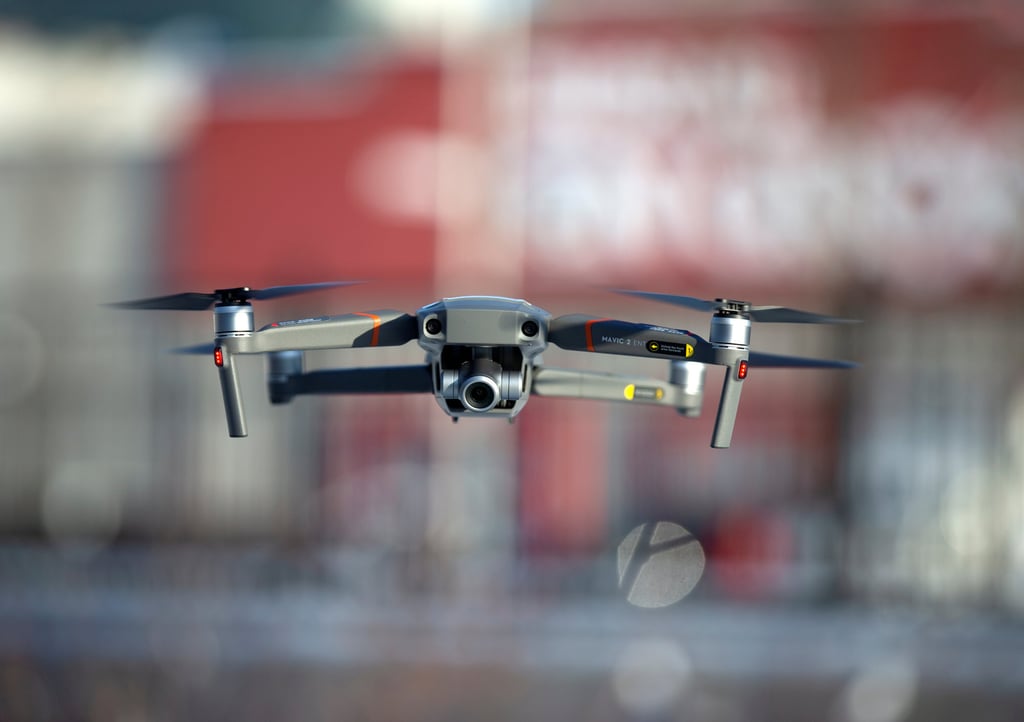 Chinese drone maker DJI demonstrates their drone in Montreal, Canada, on November 13, 2019. Photo: Reuters