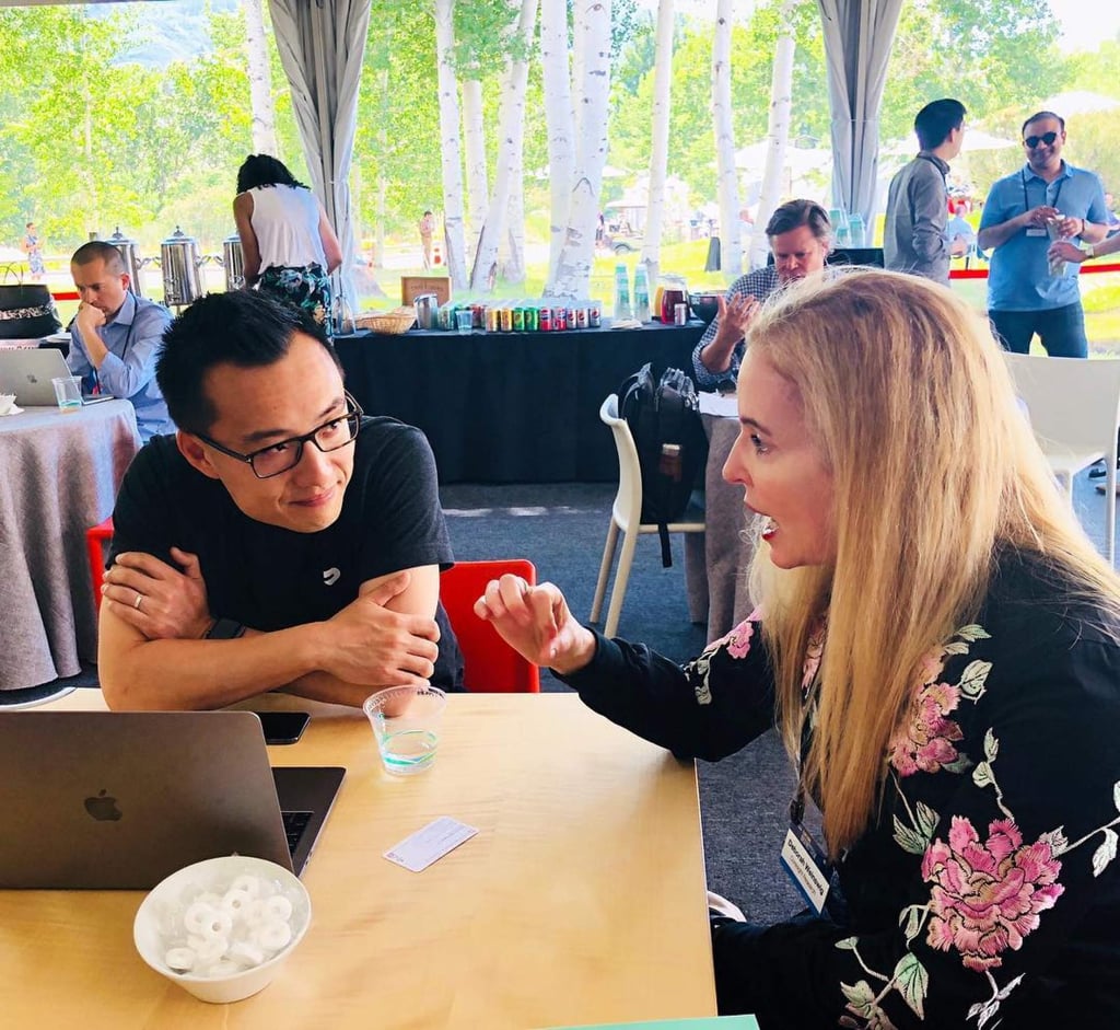 Tony Xu has an MBA from Stanford, something his parents worked hard for him to be able to do. Photo: @deborahweinswig/Instagram