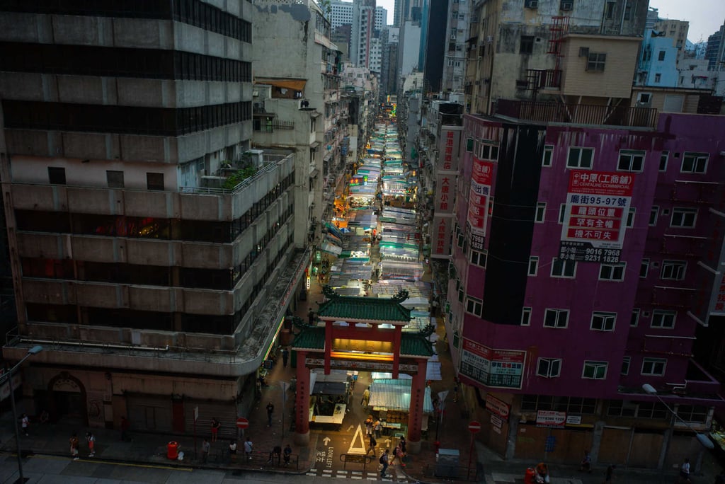 The night market on Temple Street, in Hong Kong. Photo: Getty Images