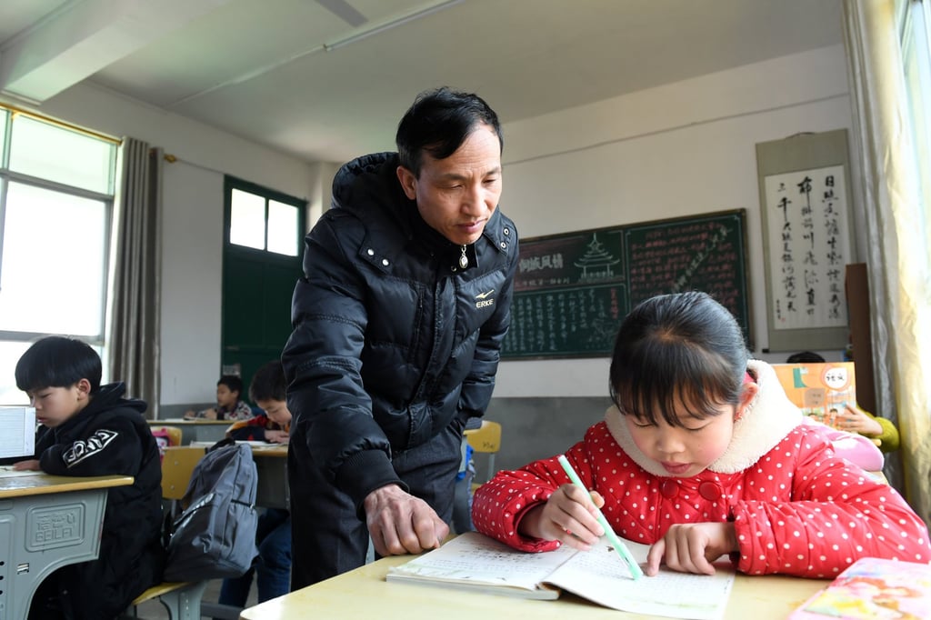 Typically, Chinese primary school pupils take extracurricular tutoring on top of their studies on campus. Photo: Xinhua Typically, Chinese primary school pupils take extracurricular tutoring on top of their studies on campus. Photo: Xinhua