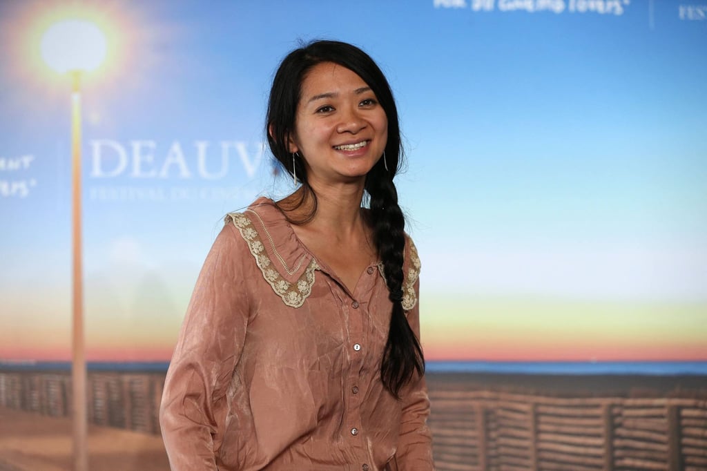 US-Chinese director Chloé Zhao during a photocall for the film Songs My Brothers Taught Me at the 41st Deauville American Film Festival in 2015. Photo: AFP