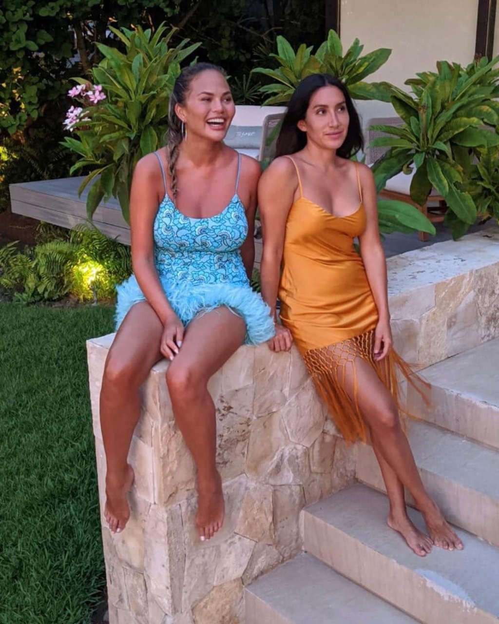 Chrissy Teigen and celebrity hairstylist Jen Atkin. Photo: Instagram/@chrissyteigen Chrissy Teigen and celebrity hairstylist Jen Atkin. Photo: Instagram/@chrissyteigen