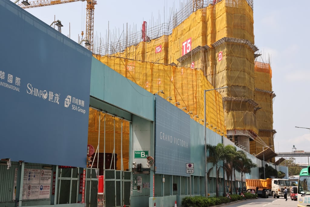 Grand Victoria, a joint development by Wheelock Properties and Sino Land, at Lai Ying Street in Kowloon on March 11, 2021. Photo: K.Y. Cheng Grand Victoria, a joint development by Wheelock Properties and Sino Land, at Lai Ying Street in Kowloon on March 11, 2021. Photo: K.Y. Cheng