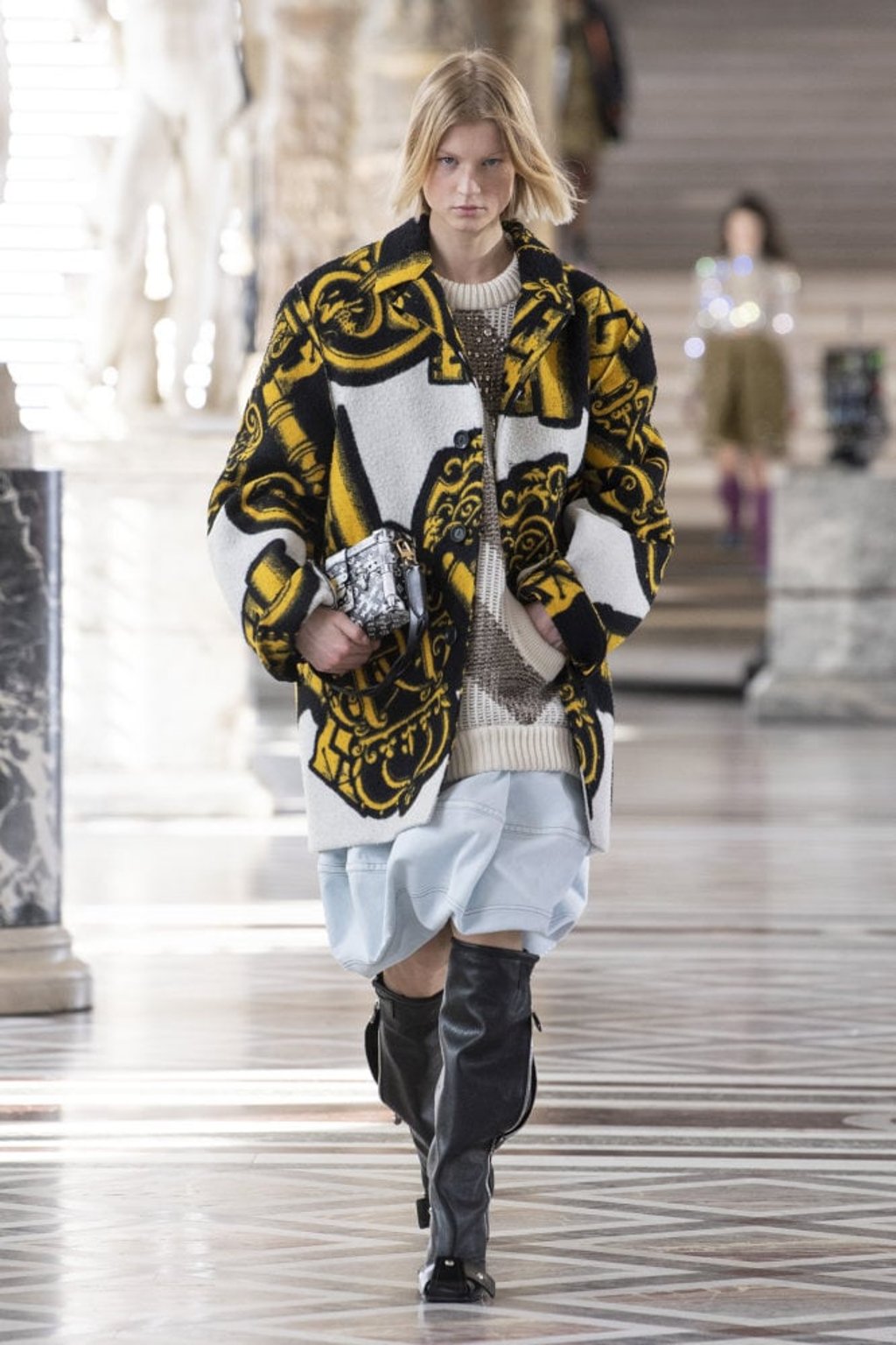 A model presents a creation from Louis Vuitton’s autumn/winter 2021 collection at Paris Fashion Week on March 10, 2021. Photo: Louis Vuitton