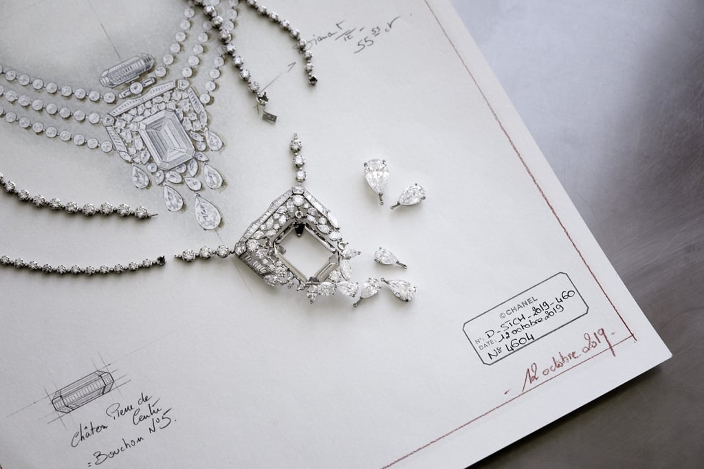Chanel 55.55 high jewellery necklace. Photo: Chanel