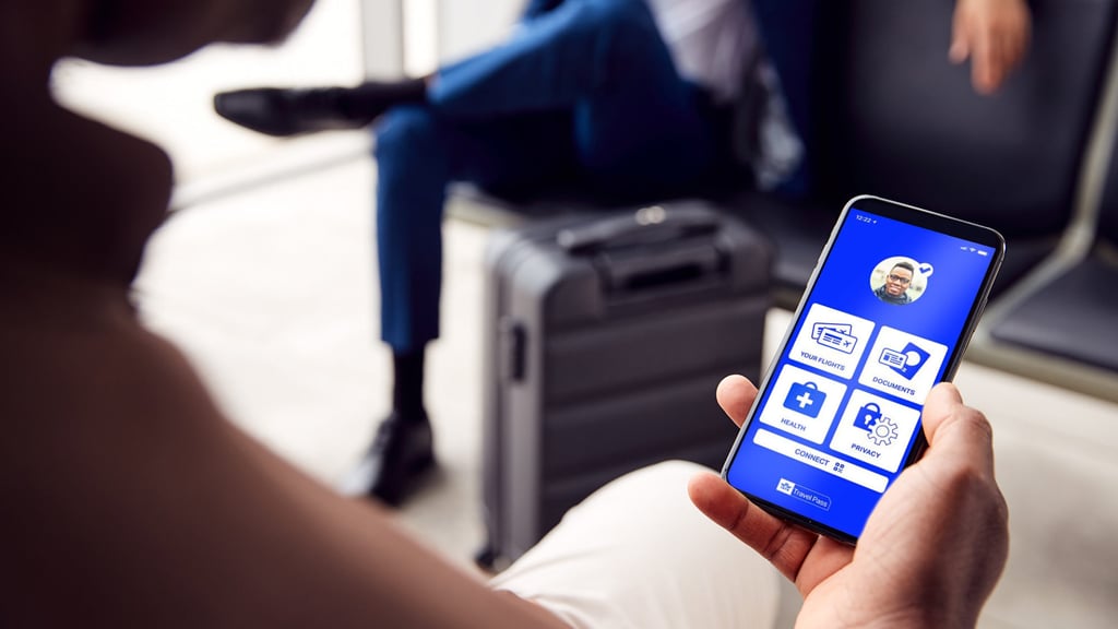 The IATA Travel Pass is a mobile phone app that allows travellers to view their test results and show their confirmed flier status to check in staff. Photo: IATA