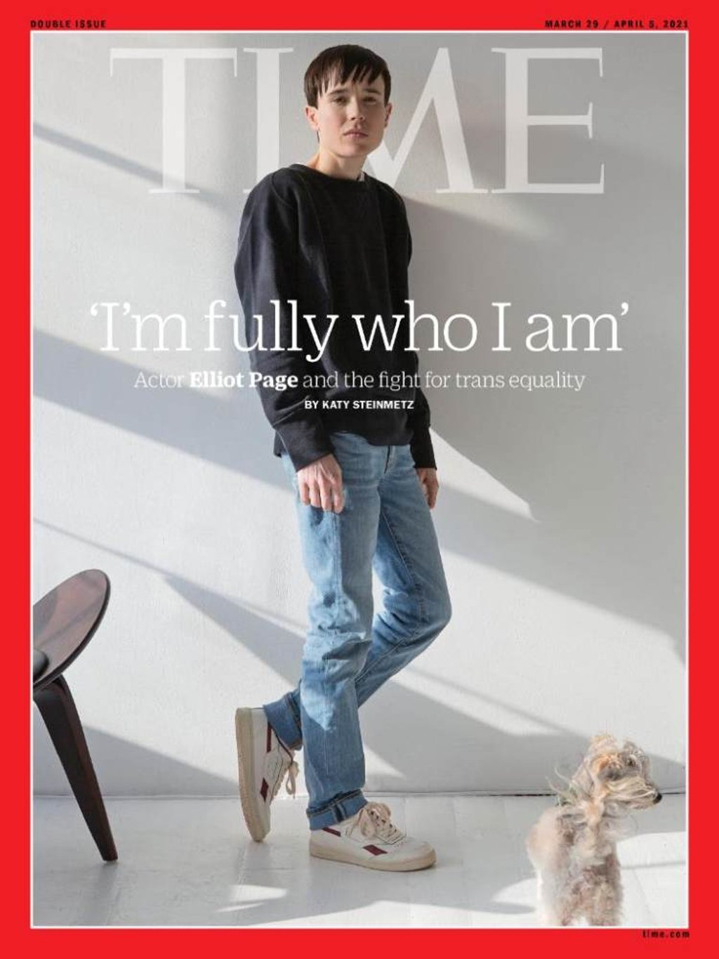 The cover image of Time with Elliot Page. Photo: @Time/Twitter The cover image of Time with Elliot Page. Photo: @Time/Twitter