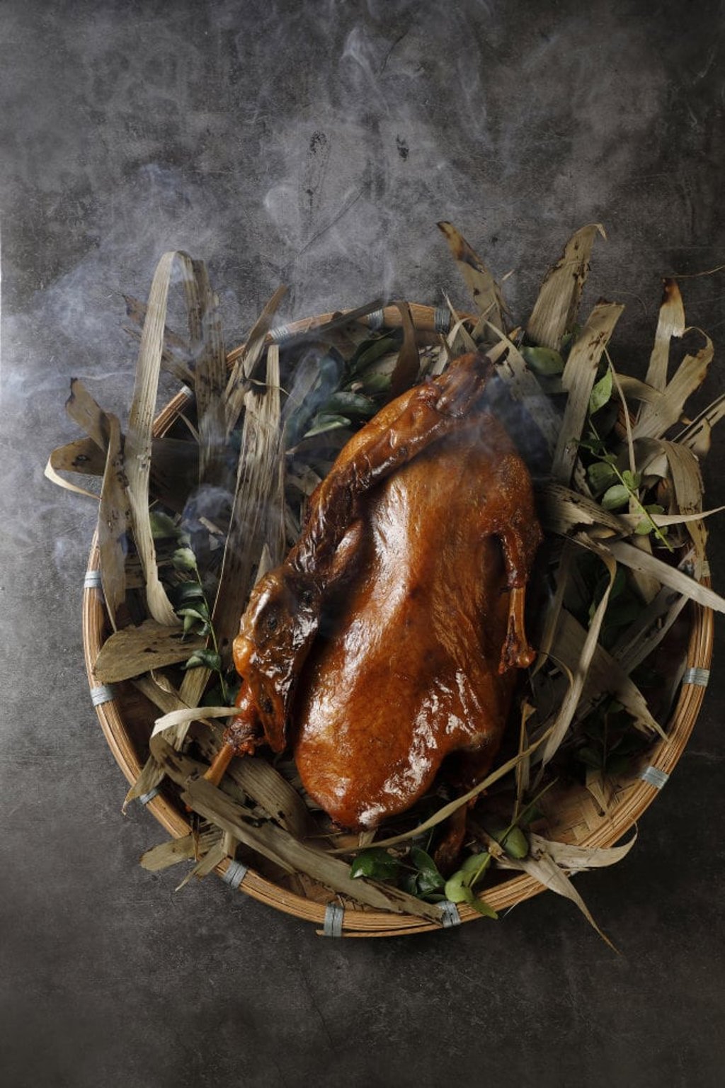Camphor wood-smoked goose. Photo: The Chairman
