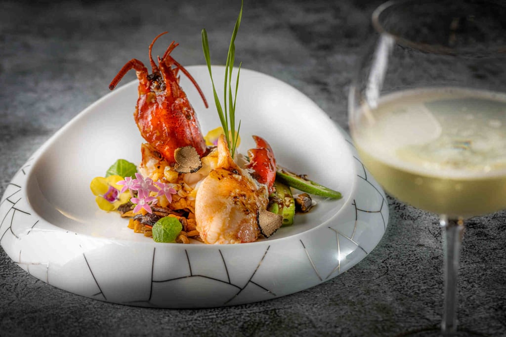 Stir-fried lobster in black truffle and wild mushrooms. Photo: China Tang Stir-fried lobster in black truffle and wild mushrooms. Photo: China Tang