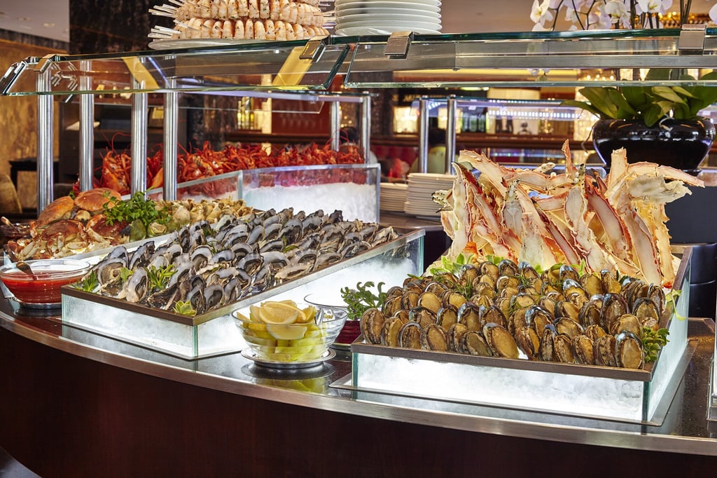 The Clipper Lounge’s Easter buffet at the Mandarin Oriental Hong Kong is a veritable seafood feast. Photo: handout
