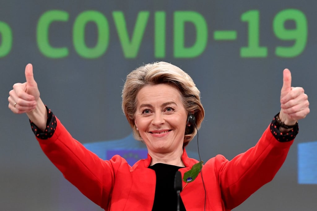 ‘Open roads should run in both directions’, European Commission President Ursula von der Leyen said of Covid-19 vaccine supplies. Photo: Reuters