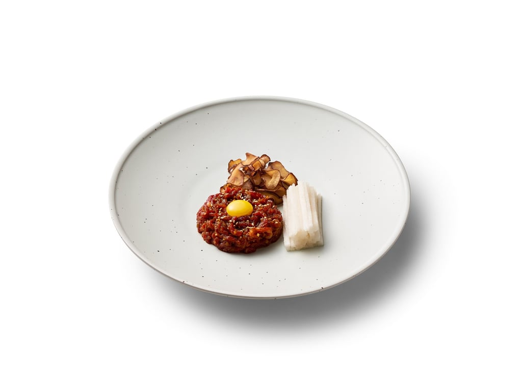 Yukhoe, Korean-style Wagyu beef tartare. Photo: handout