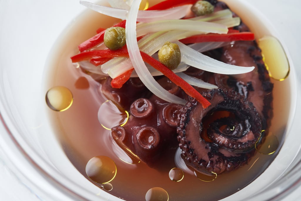 Japanese octopus madako in octopus bouillon. Photo: handout