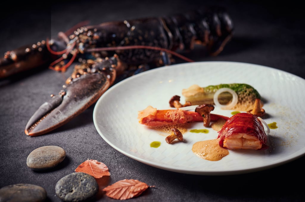 Blue lobster – girolles, fricassê, lemongrass. Photo: handout