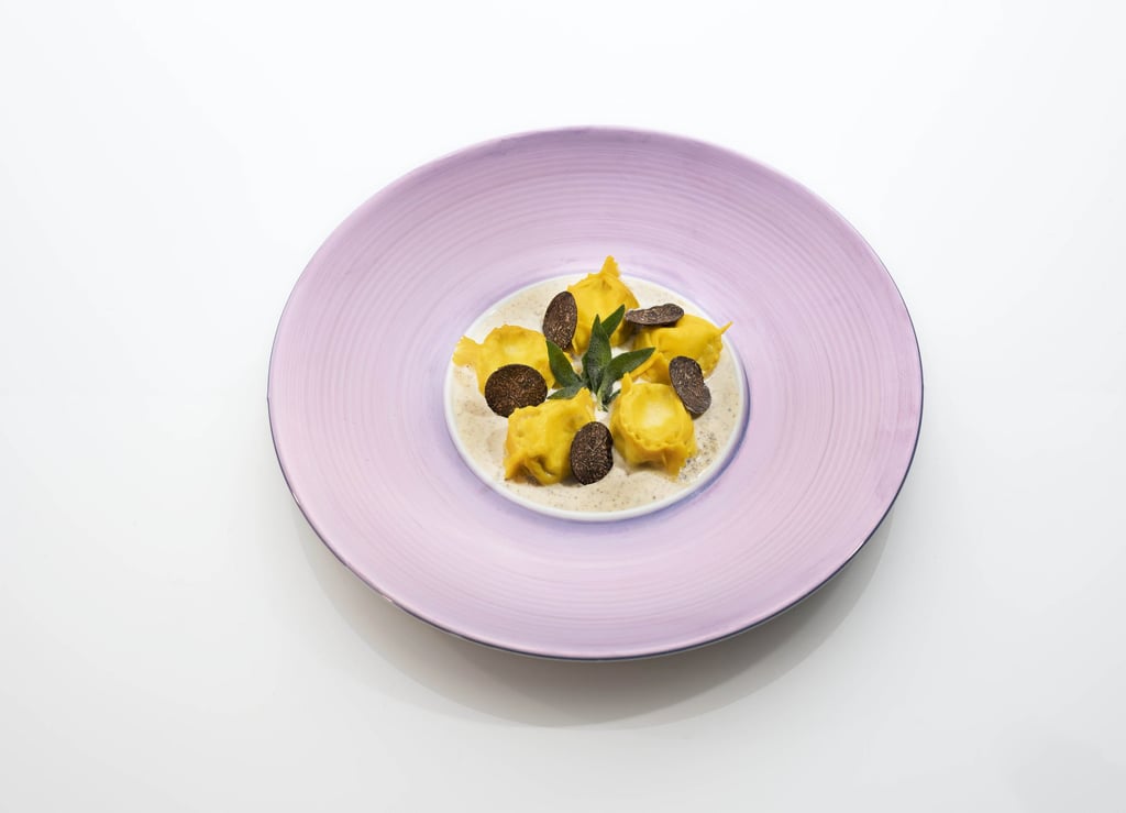 Home-made ravioli with black truffle sauce. Photo: Conrad Hong Kong