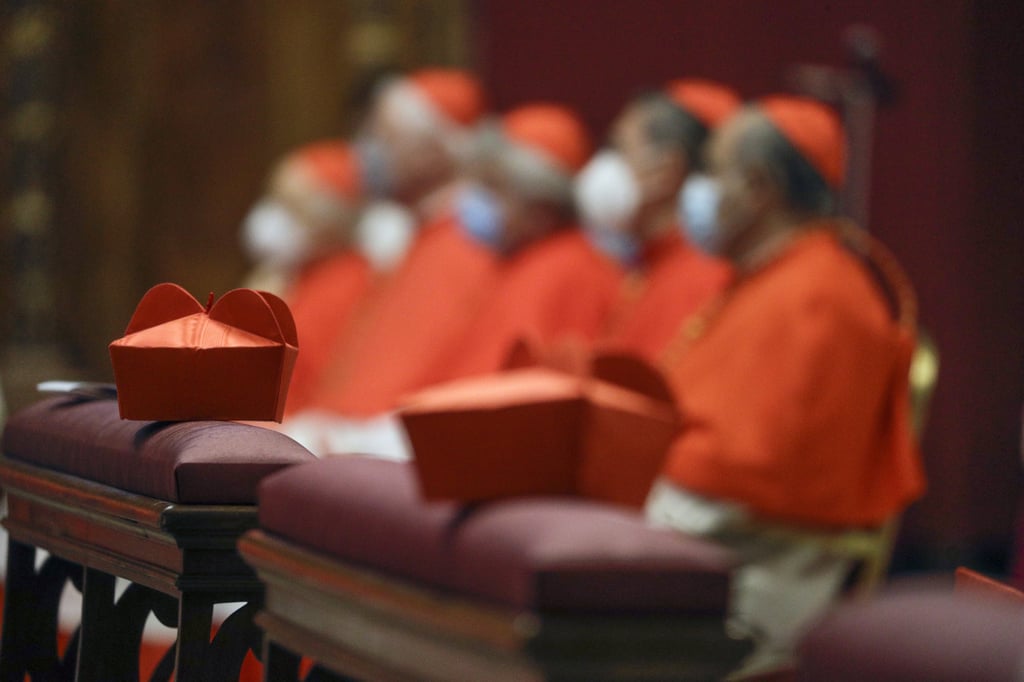 Cardinals celebrate Mass at St Peter’s Basilica in Vatican City, Rome. Photo: AP