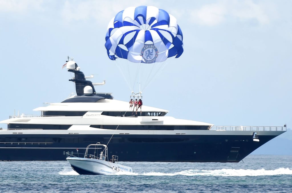 The vessel Equanimity, which is reportedly worth US$250 million and was owned by Jho Low. Photo: AFP The vessel Equanimity, which is reportedly worth US$250 million and was owned by Jho Low. Photo: AFP