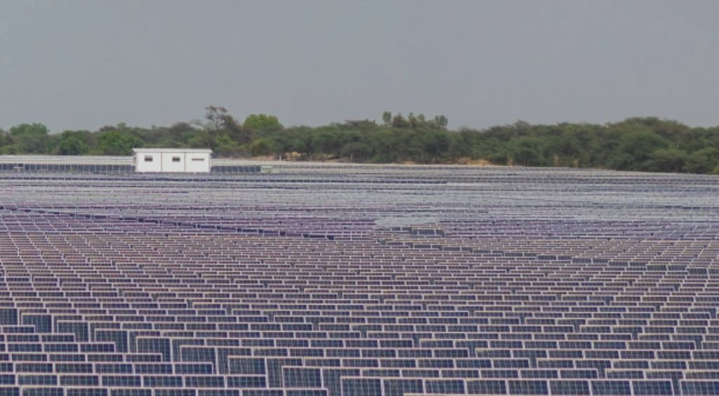 One of Adani’s solar plants in Bathinda, Punjab, India. Photo: Handout