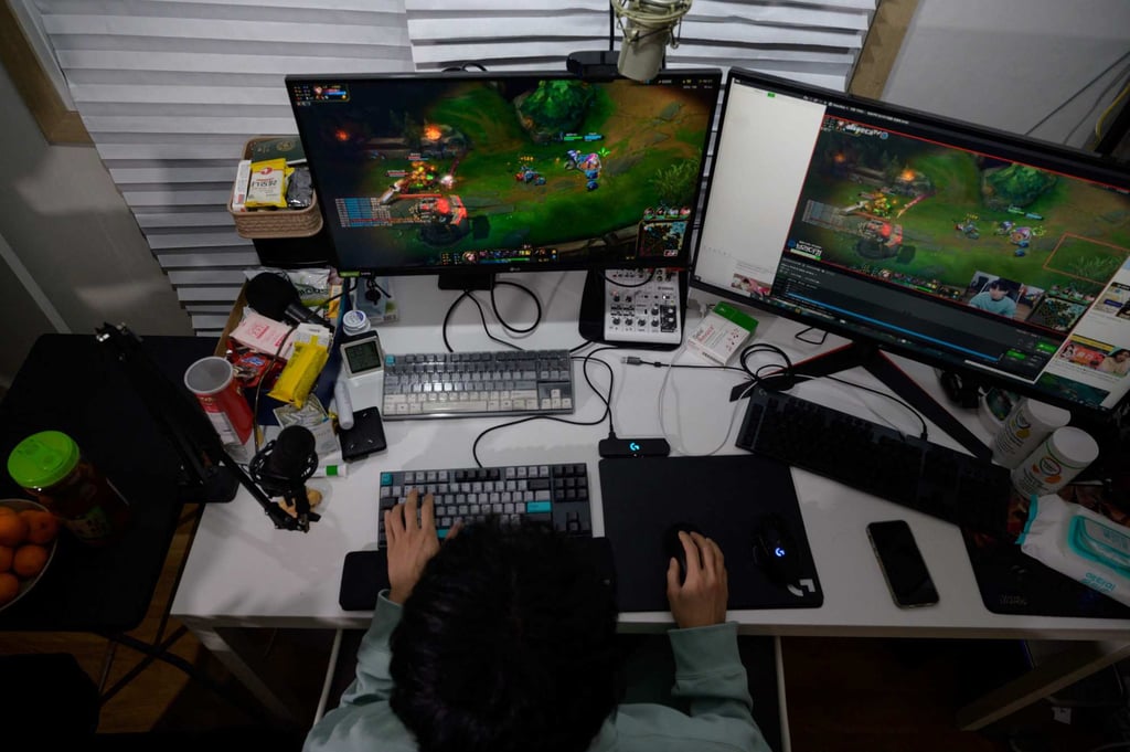 South Korean gamer Kim Min-kyo has been able to earn about US$50,000 a month. Photo: AFP South Korean gamer Kim Min-kyo has been able to earn about US$50,000 a month. Photo: AFP