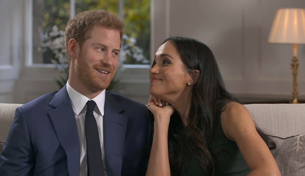 Prince Harry and Meghan Markle pictured after the announcement of their engagement. The pair have come a long way since then. Photo: BBC