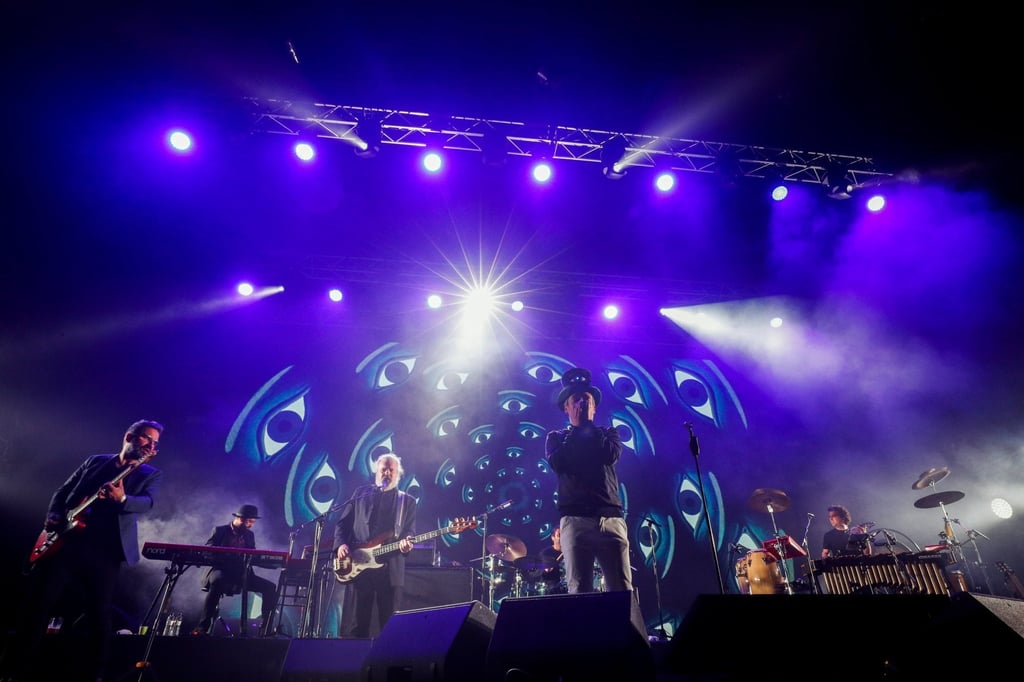 The Love of Lesbian performs at the Palau Sant Jordi concert hall in Barcelona. Photo: Reuters