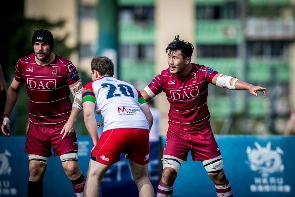 Kowloon play HKU Sandy Bay in round four of the 2020-21 men’s domestic Premiership at Kings Park Sports Ground, Ho Man Tin in November 2020. Photo: Ike Images Kowloon play HKU Sandy Bay in round four of the 2020-21 men’s domestic Premiership at Kings Park Sports Ground, Ho Man Tin in November 2020. Photo: Ike Images